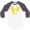 mickey skellington 3/4 Sleeve Shirt
