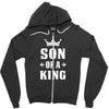 Father of a Prince -Son of a King Zipper Hoodie