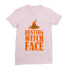 resting witch face Ladies Fitted T-Shirt