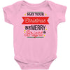may your christmas be merry &amp; bright Baby Bodysuit