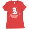 shakespeare beard quote much ado about nothing Ladies Fitted T-Shirt