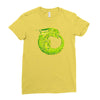 alien ouroboros Ladies Fitted T-Shirt
