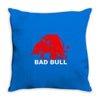 bad bull Throw Pillow