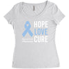 hope love cure stomach cancer awareness Women's Triblend Scoop T-shirt