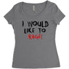 I Would  Like To Rage Women's Triblend Scoop T-shirt