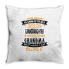 Super Cool Granddaughter Of A Freaking Awesome Grandma Throw Pillow