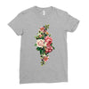breast cancer flowers Ladies Fitted T-Shirt