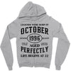 legends were born in october genuıne 1996 qualıty one kind of aged l Zipper Hoodie