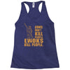 kill people funny Racerback Tank