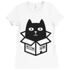 cats love boxes Ladies Fitted T-Shirt