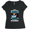 Never Underestimate A Man Who Watches Lost in Space And Was Born in De Women's Triblend Scoop T-shirt