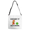 kickin it old skool Adjustable Strap Totes