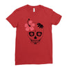 day of dead sugar skull Ladies Fitted T-Shirt