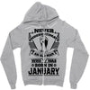 Never Underestimate Old Man Who Was Born January Zipper Hoodie
