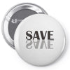 save black Pin-back button