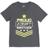military, proud us army brother veteran u V-Neck Tee