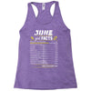 June Girl Facts Cancer Racerback Tank