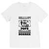 Never Underestimate A Pops With An Engineer Degree V-Neck Tee