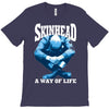 skinhead a way of life blue ideal birthday gift present. T-Shirt