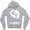 power to the people fist revolution Zipper Hoodie