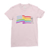lightsaber rainbow Ladies Fitted T-Shirt