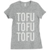 tofu tofu tofu Ladies Fitted T-Shirt