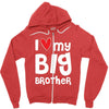I Love My Big Brother Zipper Hoodie