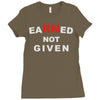 rn earned not given Ladies Fitted T-Shirt