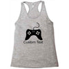 custom text Racerback Tank