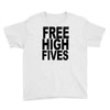 free high fives t shirt x large funny humor geek awesome highfive cool Youth Tee