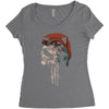 punished by the law Women's Triblend Scoop T-shirt