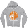 the man the myth the fishing Zipper Hoodie