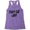 crazy cat lady Racerback Tank