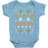 happy halloween ugly christmas sweater Baby Bodysuit