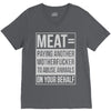 meat= paying another motherfucker V-Neck Tee