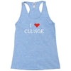 clunge funny Racerback Tank