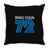 wing chun 72 retro Throw Pillow
