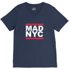 mad nyc new york city run fashion slogan party V-Neck Tee