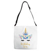 birthday unicorn family series birthday boy Adjustable Strap Totes