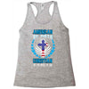 American by Birth Christian By the Grace of God Racerback Tank