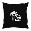 camper van surf split retro Throw Pillow
