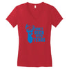 don't buck with texas funny Women's V-Neck T-Shirt
