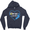 happy feet Zipper Hoodie