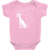 whippet .. Baby Onesie