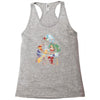 the burning joke Racerback Tank