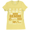 Born Gemini  Multitasking Problem Solving Tees Ladies Fitted T-Shirt