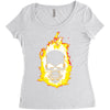burning man Women's Triblend Scoop T-shirt