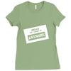 my name is awesome Ladies Fitted T-Shirt