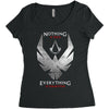 Nothing is True Everything is Permitted Women's Triblend Scoop T-shirt