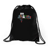 and that how i saved the world Drawstring Bags